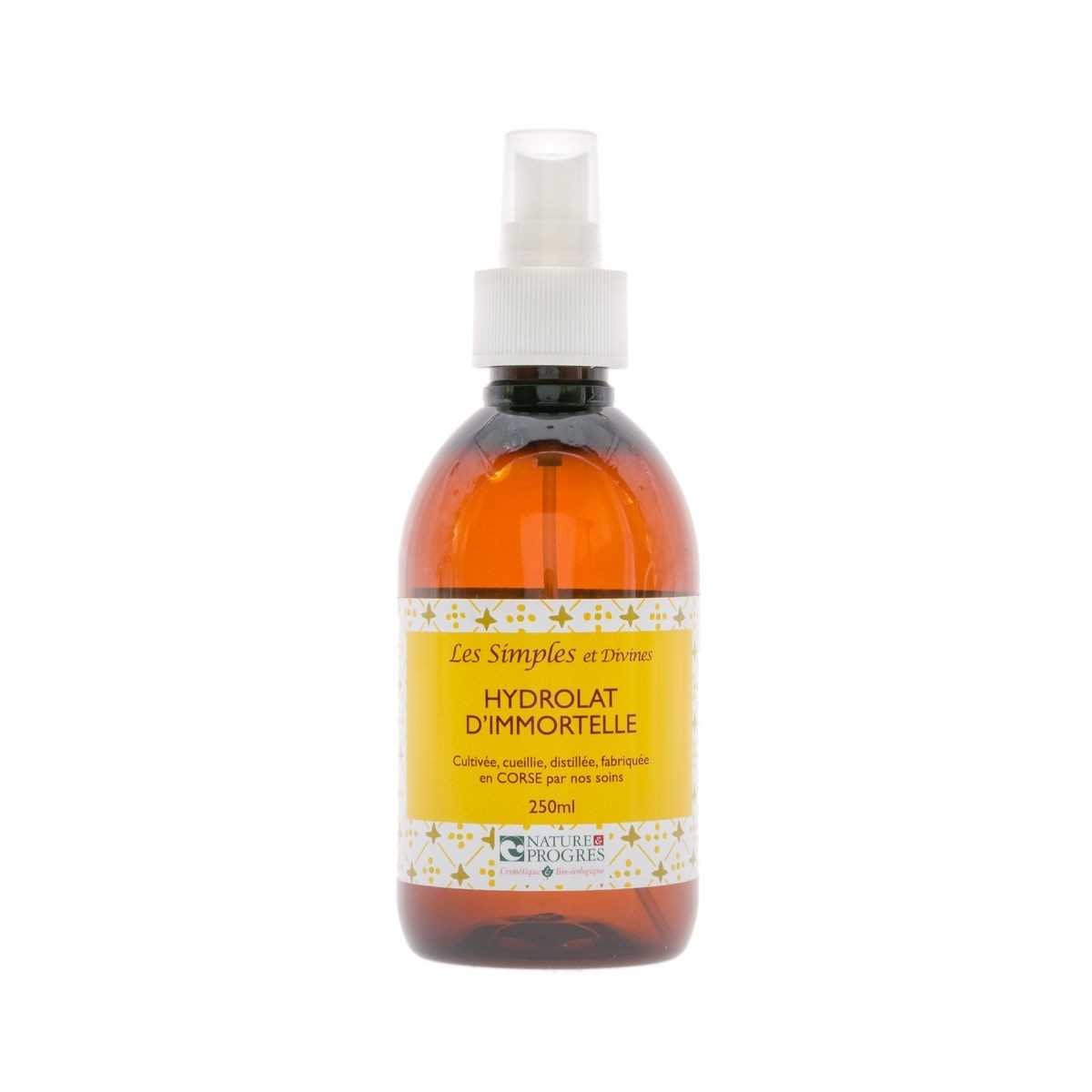 Hydrolat IMMORTELLE DE CORSE, ou eau florale,  250 ml Hydrolat IMMORTELLE DE CORSE, ou eau florale,  250 ml