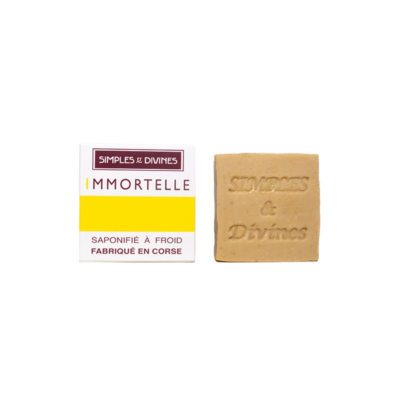 Savon surgras biologique à l'huile essentielle d'Immortelle 100g