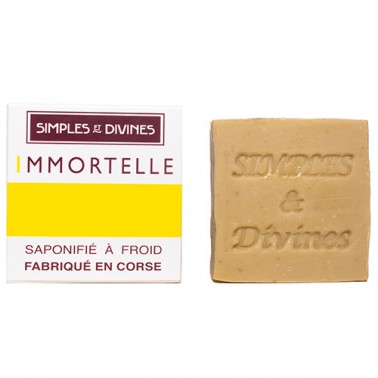 Savon surgras biologique à l'huile essentielle d'Immortelle 100g