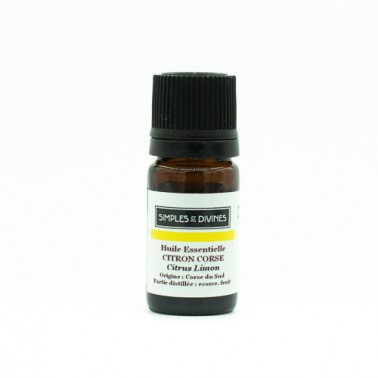 Huile Essentielle de Citron 5ml, origine Corse, bio