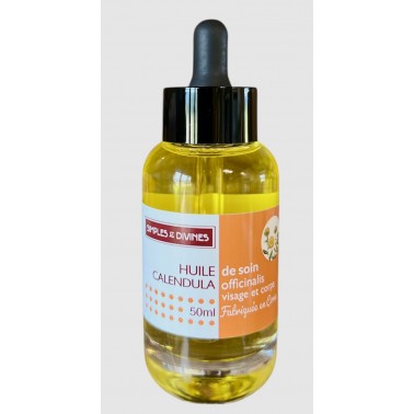 CALENDULA, huile de soin visage et corps, fabriquée en Corse,  50 ml