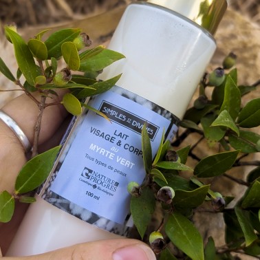 Lait Myrte vert, 100ml, hydratant, démaquillant