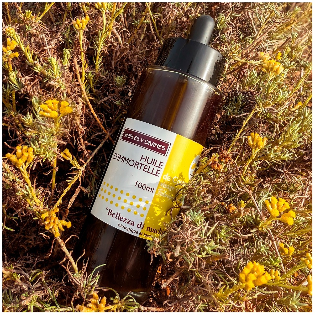 Huile Immortelle Visage Corse - Les Simples et Divines