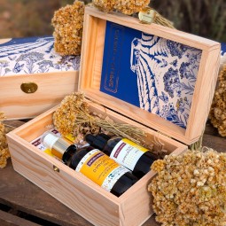 Coffret Bois trio HUILE immortelle