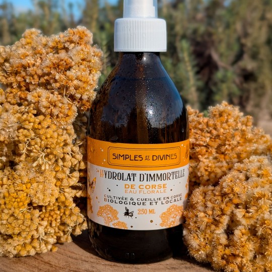 IMMORTELLE DE CORSE, hydrolat ou eau florale,  250 ml